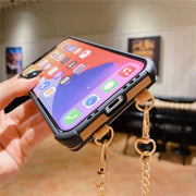 Crossbody Card package chain phone case for iphone