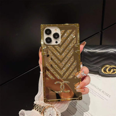 Full Diamond square phone case for iPhone