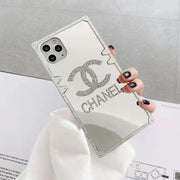 Diamond mirror square phone case  for  Samsung