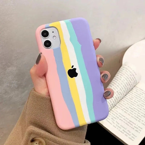 Rainbow Liquid Silicone Case