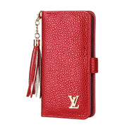 New Luxury VL  Wallet Leather phone case for iPhone