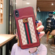 Stitching leather phone case