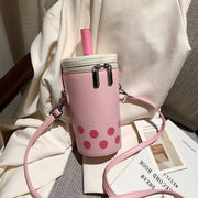 Milk tea lovely bucket mobile phone bag