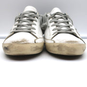 Golden Goose Superstar Low Top Sneakers White & Navy Leather Size 37