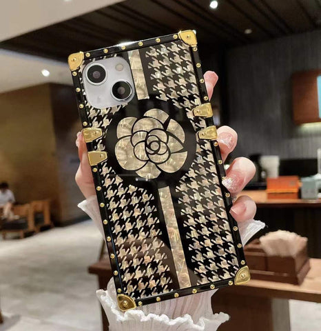 Luxury Square Bracket Phone Case