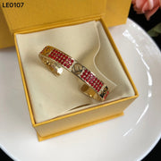 Gold red bracelet