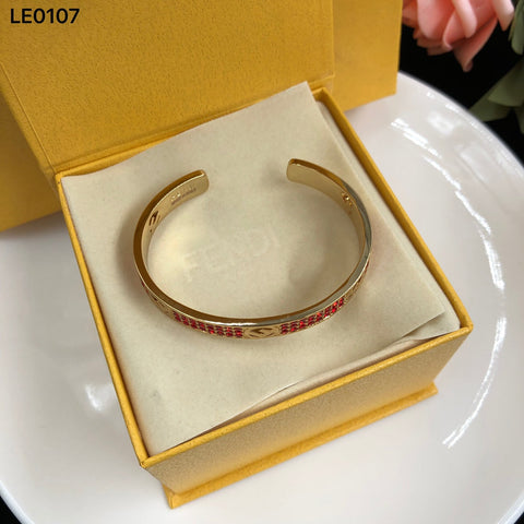 Gold red bracelet