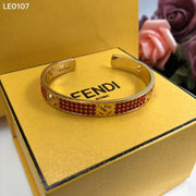 Gold red bracelet