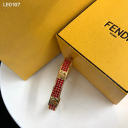 Gold red bracelet