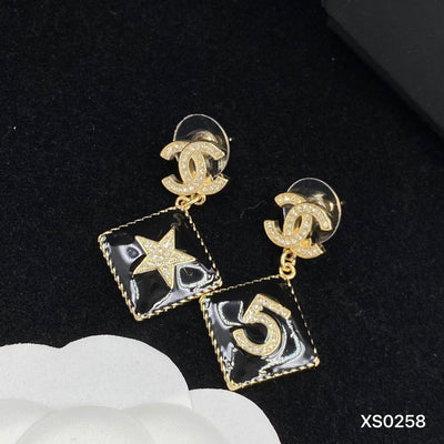 Black and White Earrings