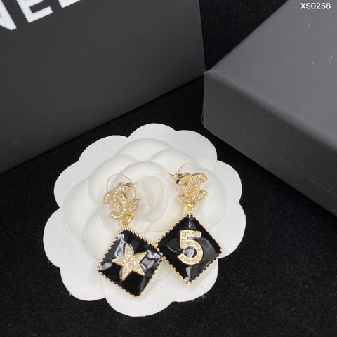 Black and White Earrings