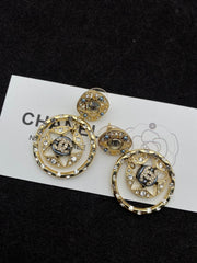 Crystal Gold earrings