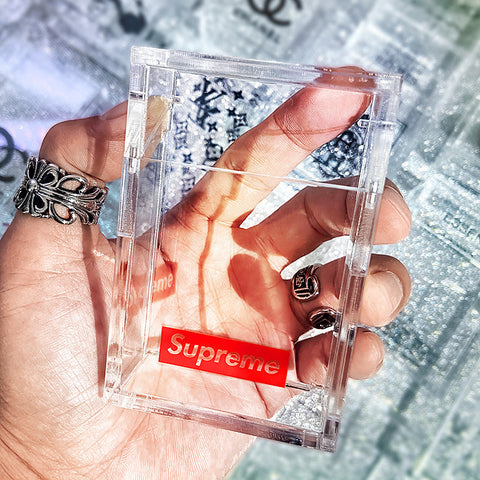 Transparent cigarette case