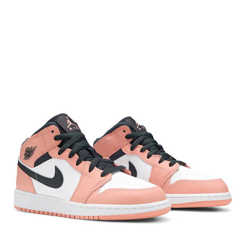 NIKE AIR JORDAN1 PINK QUARTZ MID GS (NEW)