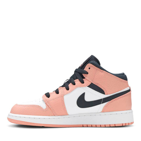 NIKE AIR JORDAN1 PINK QUARTZ MID GS (NEW)