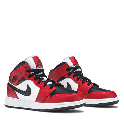 NIKE AIR JORDAN1 CHICAGO BLACK TOE MID GS (NEW)