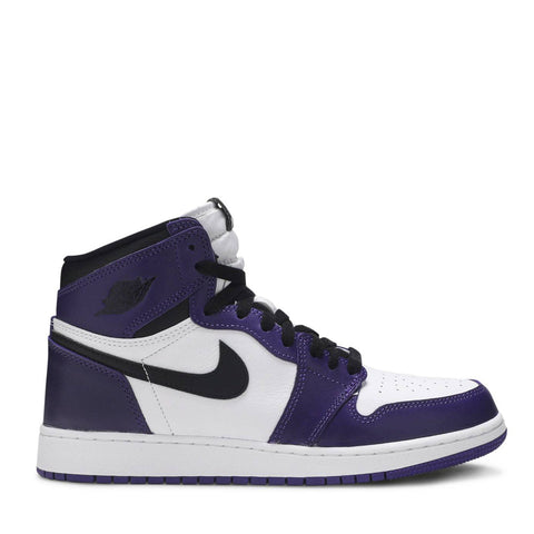 NIKE AIR JORDAN1 RETRO COURT PURPLE WHITE 2020 GS (NEW) -