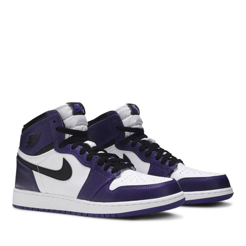 NIKE AIR JORDAN1 RETRO COURT PURPLE WHITE 2020 GS (NEW)