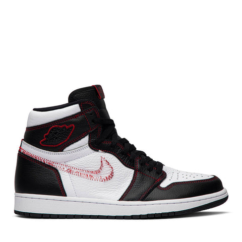 NIKE AIR JORDAN1 RETRO HIGH DEFIANT WHITE BLACK GYM RED (NEW)