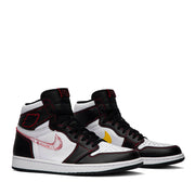 NIKE AIR JORDAN1 RETRO HIGH DEFIANT WHITE BLACK GYM RED (NEW)