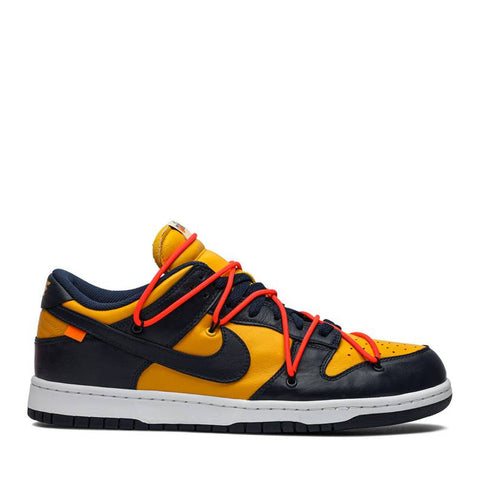 NIKE X OFF WHITE DUNK LOW MICHIGAN NAVY (NEW)