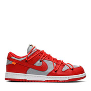 NIKE X OFF WHITE DUNK LOW UNIVERSITY RED (NEW)