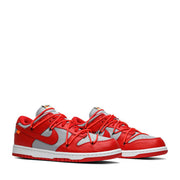 NIKE X OFF WHITE DUNK LOW UNIVERSITY RED (NEW)