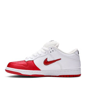 NIKE X SUPREME SB DUNK LOW JEWEL SWOOSH RED (NEW) - -