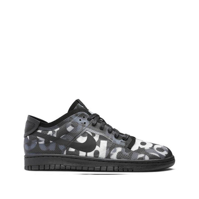 NIKE X CDG DUNK LOW PRINT BLACK (NEW) - -