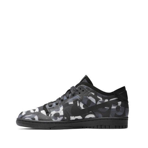 NIKE X CDG DUNK LOW PRINT BLACK (NEW) - -