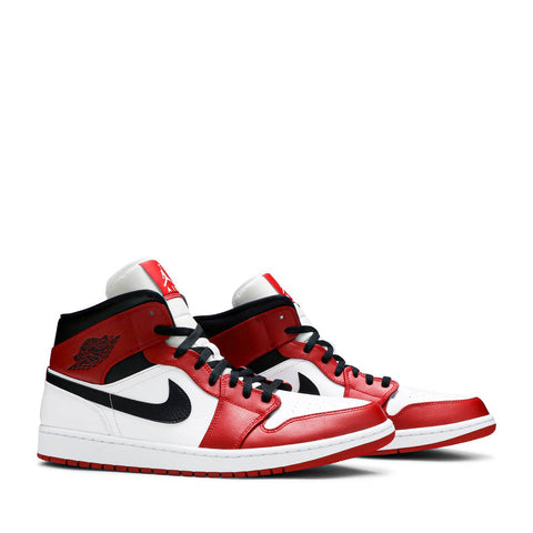 NIKE AIR JORDAN1 MID CHICAGO WHITE HEEL (NEW) -