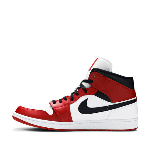 NIKE AIR JORDAN1 MID CHICAGO WHITE HEEL (NEW) -