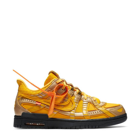 NIKE X OFF WHITE AIR RUBBER DUNK UNIVERSITY GOLD (NEW)