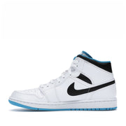 NIKE AIR JORDAN1 MID WHITE LASER BLUE (NEW)