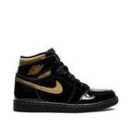 NIKE AIR JORDAN1 HIGH RETRO OG BLACK METALLIC GOLD (NEW) -