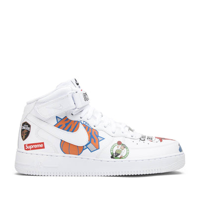 NIKE X SUPREME NBA AIR FORCE 1 MID '07 WHITE (NEW)