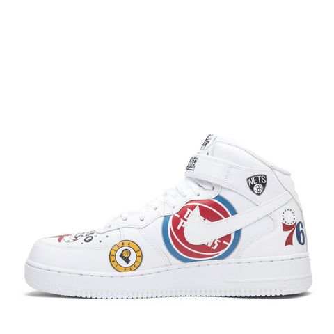 NIKE X SUPREME NBA AIR FORCE 1 MID '07 WHITE (NEW)