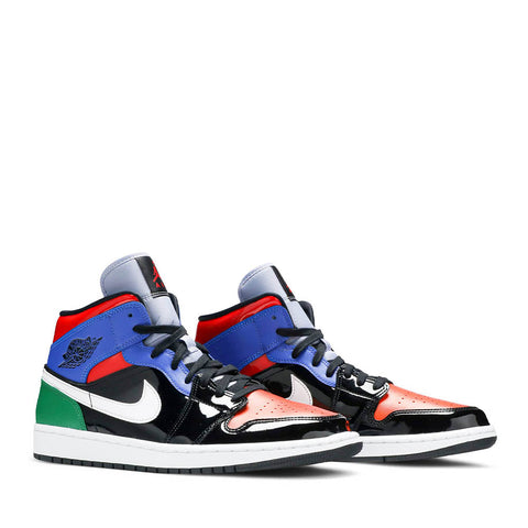 NIKE AIR JORDAN1 MULTICOLOUR PATENT MID (NEW)