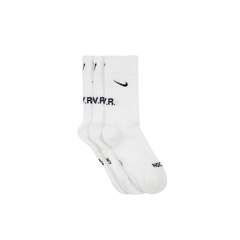 NIKE X DRAKE NOCTA SOCKS WHITE 3PACK (NEW) - -