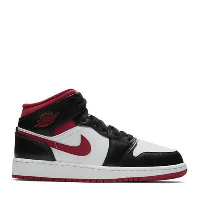 NIKE AIR JORDAN1 MID GYM RED BLACK GS (NEW)