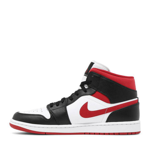 NIKE AIR JORDAN 1 MID GYM RED BLACK WHITE (NEW)