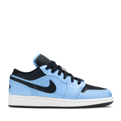 NIKE AIR JORDAN1 LOW GS UNIVERSITY BLUE BLACK (NEW)