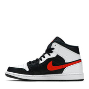 NIKE AIR JORDAN1 MID BLACK CHILE RED (NEW)