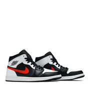 NIKE AIR JORDAN1 MID BLACK CHILE RED (NEW)