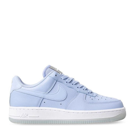 NIKE AIR FORCE 1 07' ESSENTIAL REFLECTIVE ALUMINIUM METALLIC LUST BLUE (NEW) -