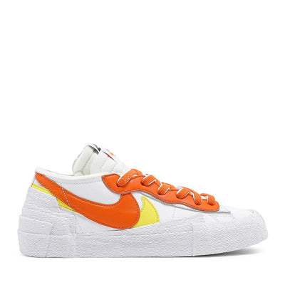 NIKE X SACAI LOW BLAZER WHITE MAGMA ORANGE (NEW) -