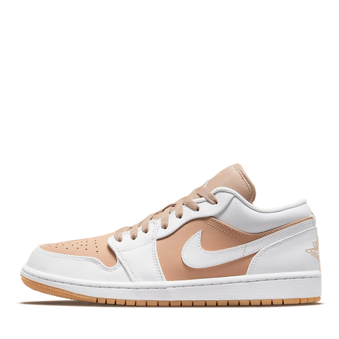 NIKE AIR JORDAN1 LOW WHITE TAN GUM (NEW)