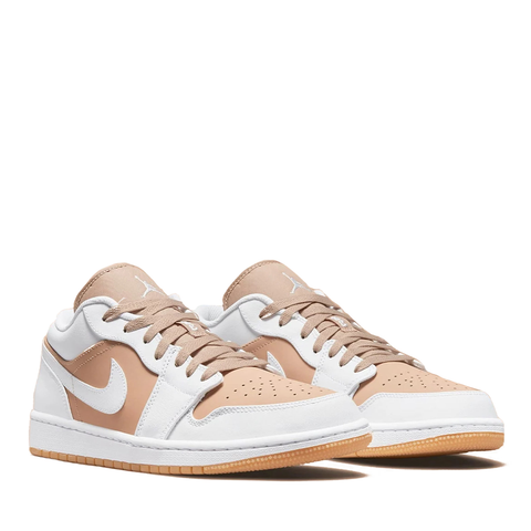 NIKE AIR JORDAN1 LOW WHITE TAN GUM (NEW)