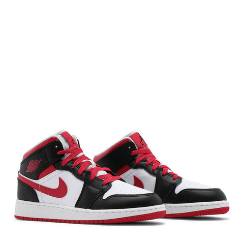 NIKE AIR JORDAN1 MID GS WHITE VERY BERRY (NEW) -