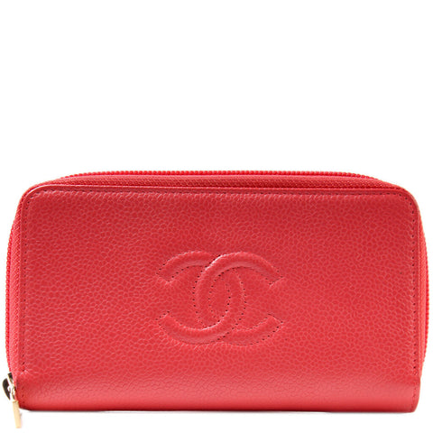 Timeless Caviar Zippy Small Wallet 17M